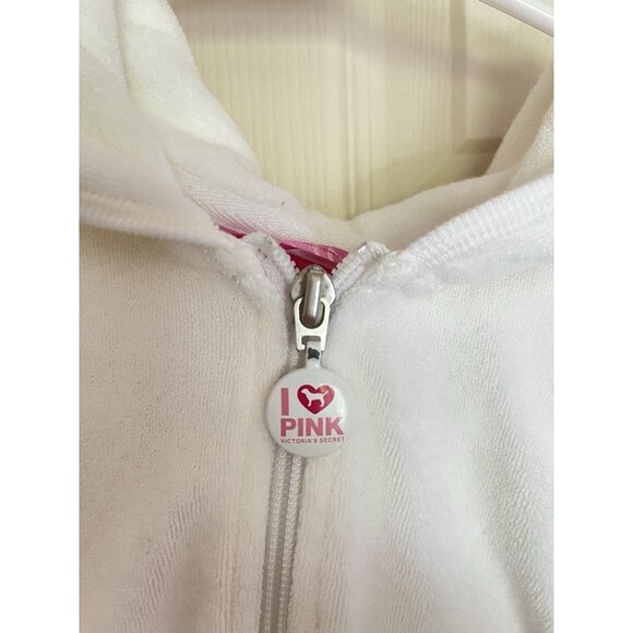 Victoria’s Secret Pink White Terry cloth Matching Set Vintage 2006 Size Small - Picture 7 of 15